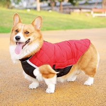 柯基狗狗衣服带牵引扣秋冬季保暖护肚子棉衣中大型犬宠物两脚棉霜