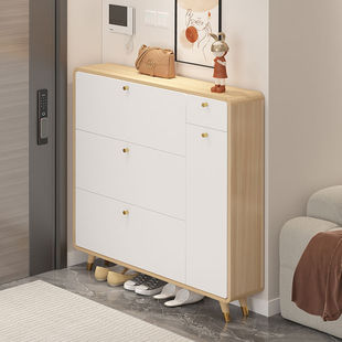 北欧移门鞋柜家用推拉门进门口简约玄关柜大容量储物多层收纳鞋架