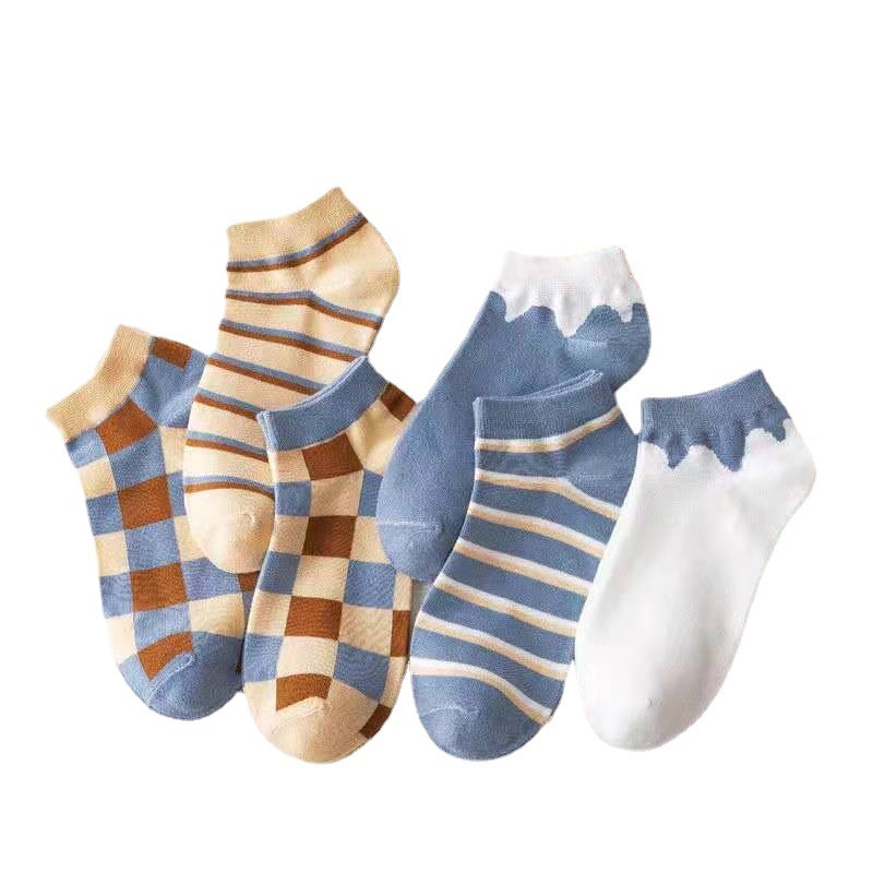 Polyester Cotton Bare Socks Socks Thin Low Top Socks Women's Cotton Socks Breathable Stall Supply Socks for Women