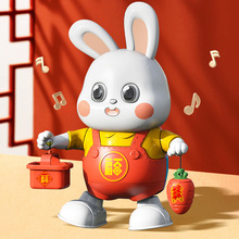 电动小福兔子婴儿玩具会跳舞儿童抬头练习训练宝宝0一1岁新生月龄