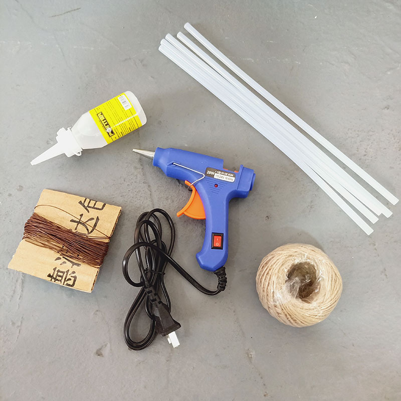 手工制作工具固定捆扎黏贴花环胶麻绳铁丝胶棒胶水鱼线材料