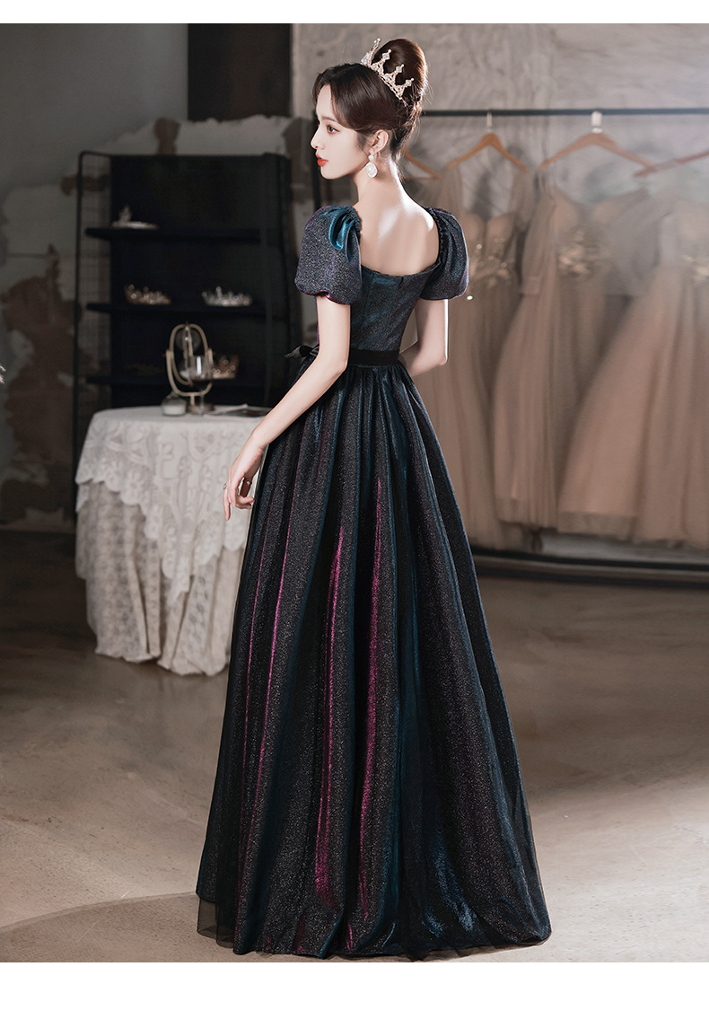 晚礼服女2022新款宴会气质法式小礼服钢琴演奏声乐艺考年会主持裙