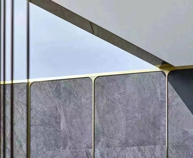 新款18厚600*1200数码石纹壁画石英砖 售楼部园林景观幕墙干挂专