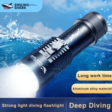 Smiling Shark Diving Flashlight Super Bright Rechargeable