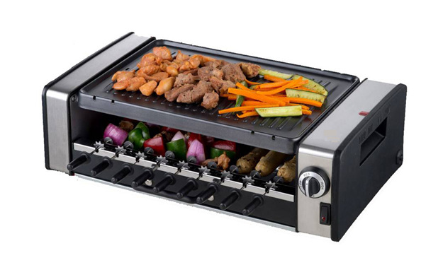 自动旋转双层烤肉机