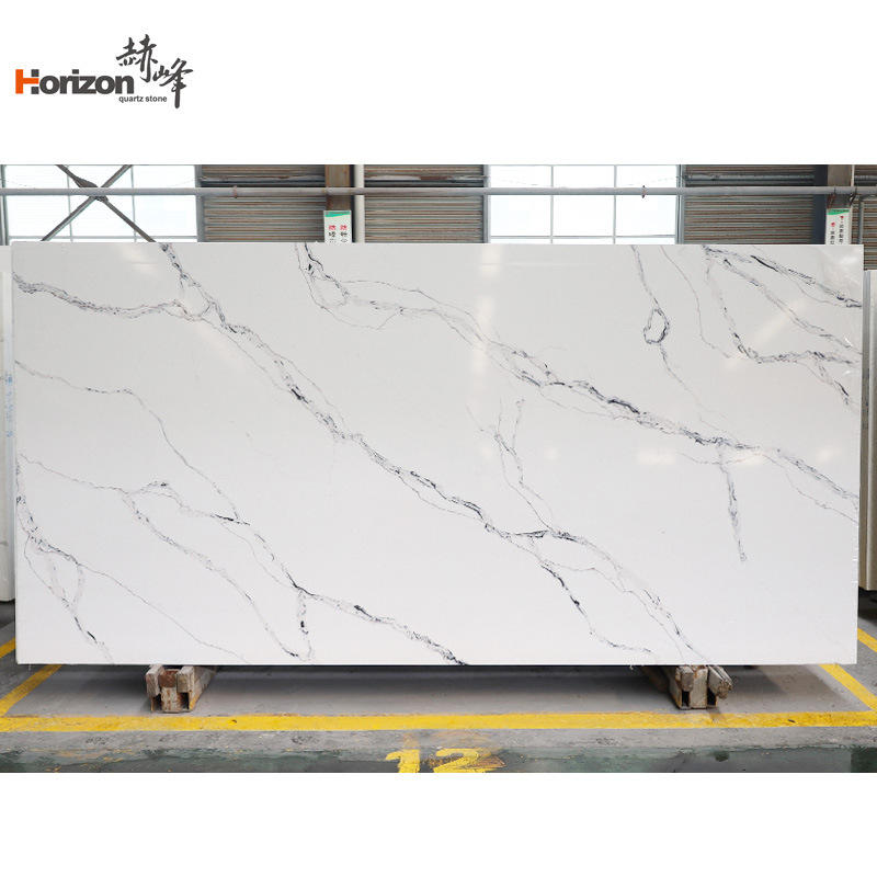 工厂直营鱼肚白爵士白人造石背景墙雅士白大板雪花白 石英石材