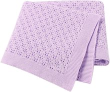 厂家定制新款四季通用 镂空针织毯  腈纶提花毯  纯棉婴儿毯子