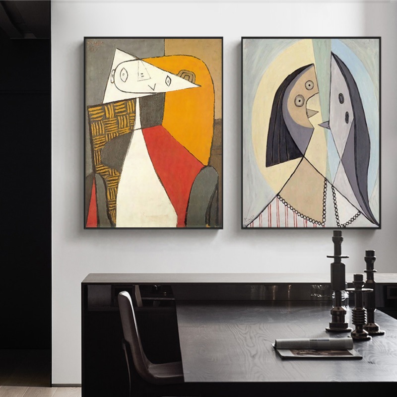 现代艺术抽象人物大师作品装饰画客厅卧室书房玄关挂画酒店壁画