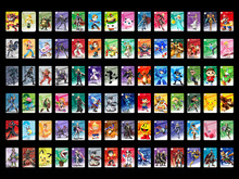 适用于switch任天堂全明星大乱斗amiibo卡联动卡全款94张斗士卡