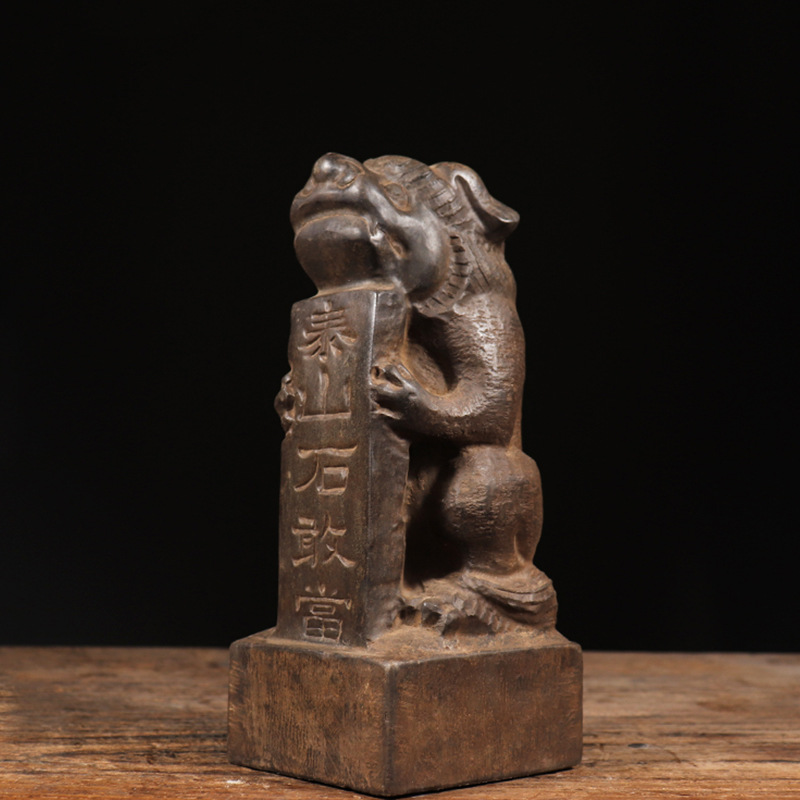 石艺轩仿古石雕山西青石民俗怀旧泰山石敢当中式复古陈设摆件收藏