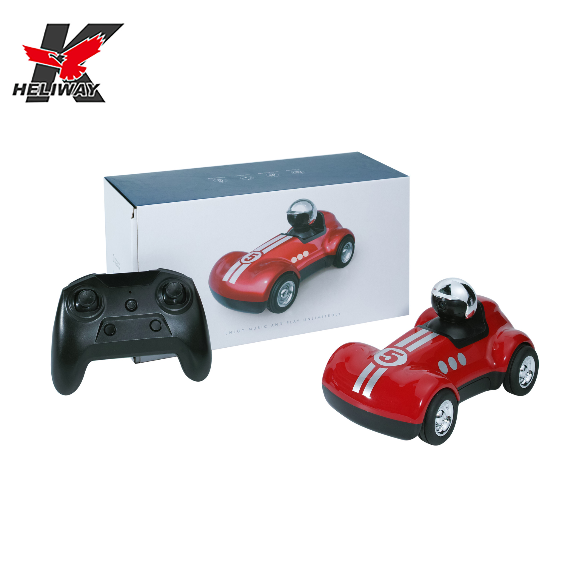 跨境仿真音响充电带摄像头手机遥控车wifi可视英国玩具汽车模型