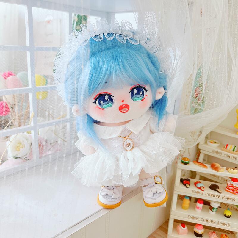 Spot White Moonlight White Dress 20cm Suit 20cm Doll Clothes Star Cotton Baby Doll Dress-up