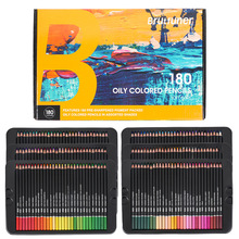 跨境新品180色彩色铅笔油性彩铅黑杆粗芯涂色彩铅笔绘画套装批发