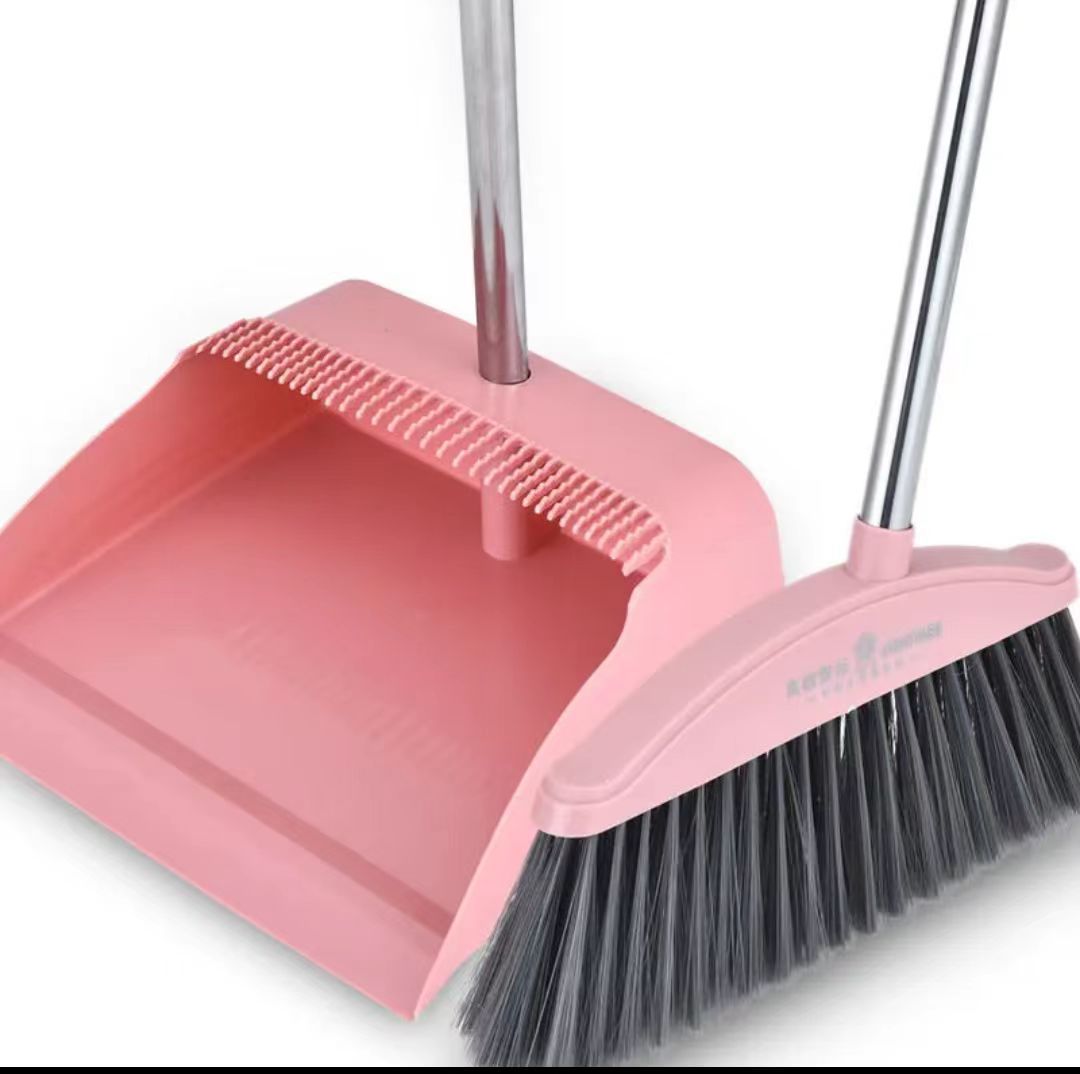 Magnetic Folding Broom Dustpan Suit Household Broom Broom Garbage Shovel plus-Sized Thickened Broom Dustpan Suit