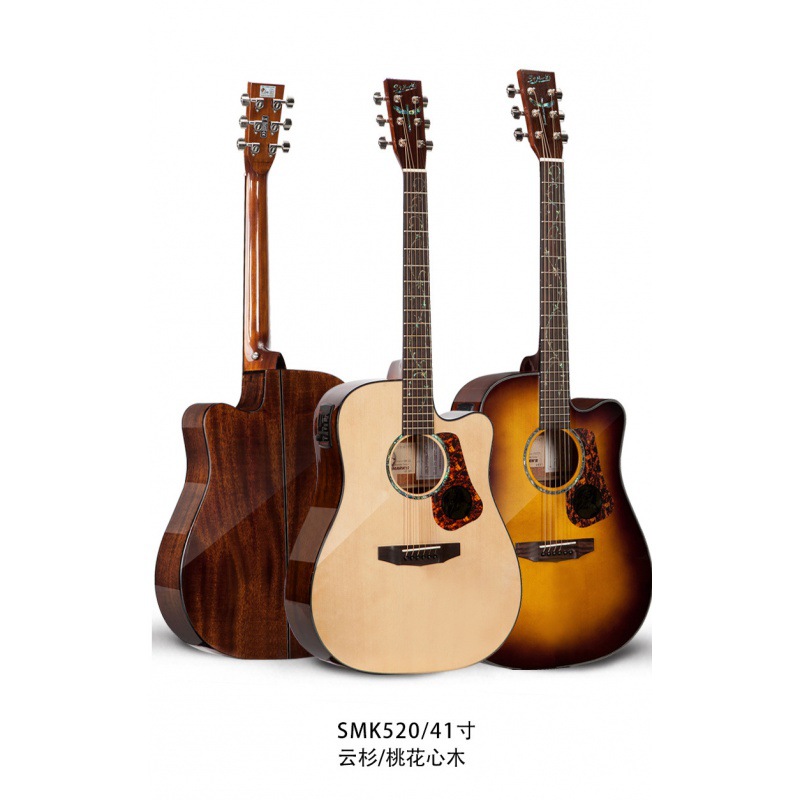 圣马可吉他cl120 126 160 170st.marks单板民谣电箱木吉他
