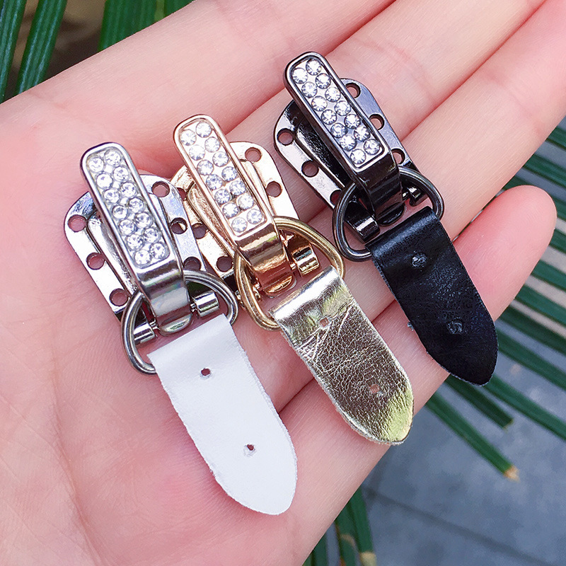 金属纽扣裘皮水钻暗扣对扣水貂皮草大衣鸭嘴扣按扣领扣子搭扣