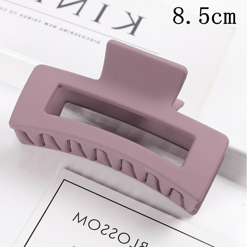 European and American Amazon Hot Sale Hair Accessories Women's Frosted Rectangular Grip Updo Claw Clip Simple Back Head Ponytail Hair Claw