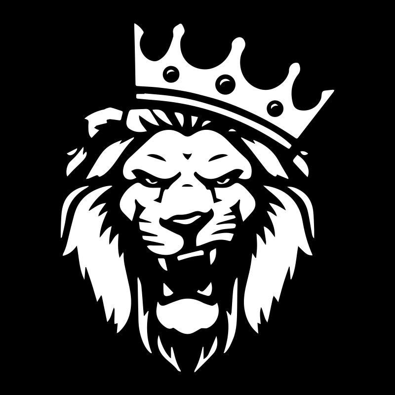 跨境 凶猛狮子贴纸汽车油箱盖天窗后备箱装饰车贴