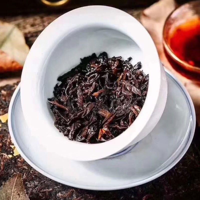 中茶普洱茶经典7581熟茶250g云南茶叶熟普中粮普洱砖茶口粮茶