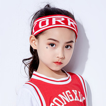 新款日韩小孩嘻哈街舞男女童少儿毛线针织发带个性儿童运动发带