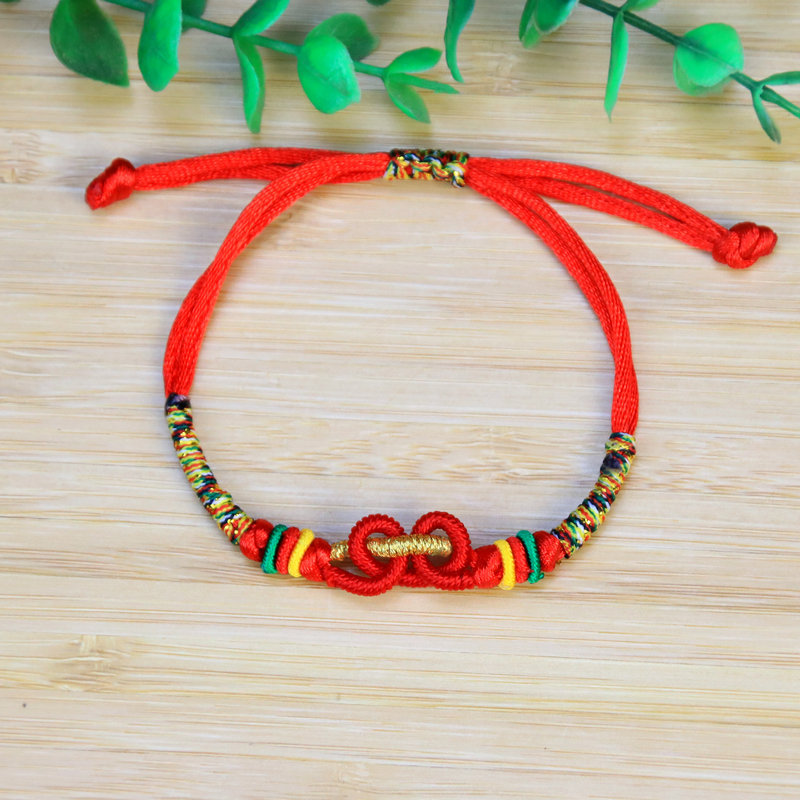 Hot Sale Hand-Woven Men's and Women's Lucky Red Rope Bracelet Sachet Zongzi Bracelet Jewelry Dragon Boat Festival Colorful Rope Bracelet