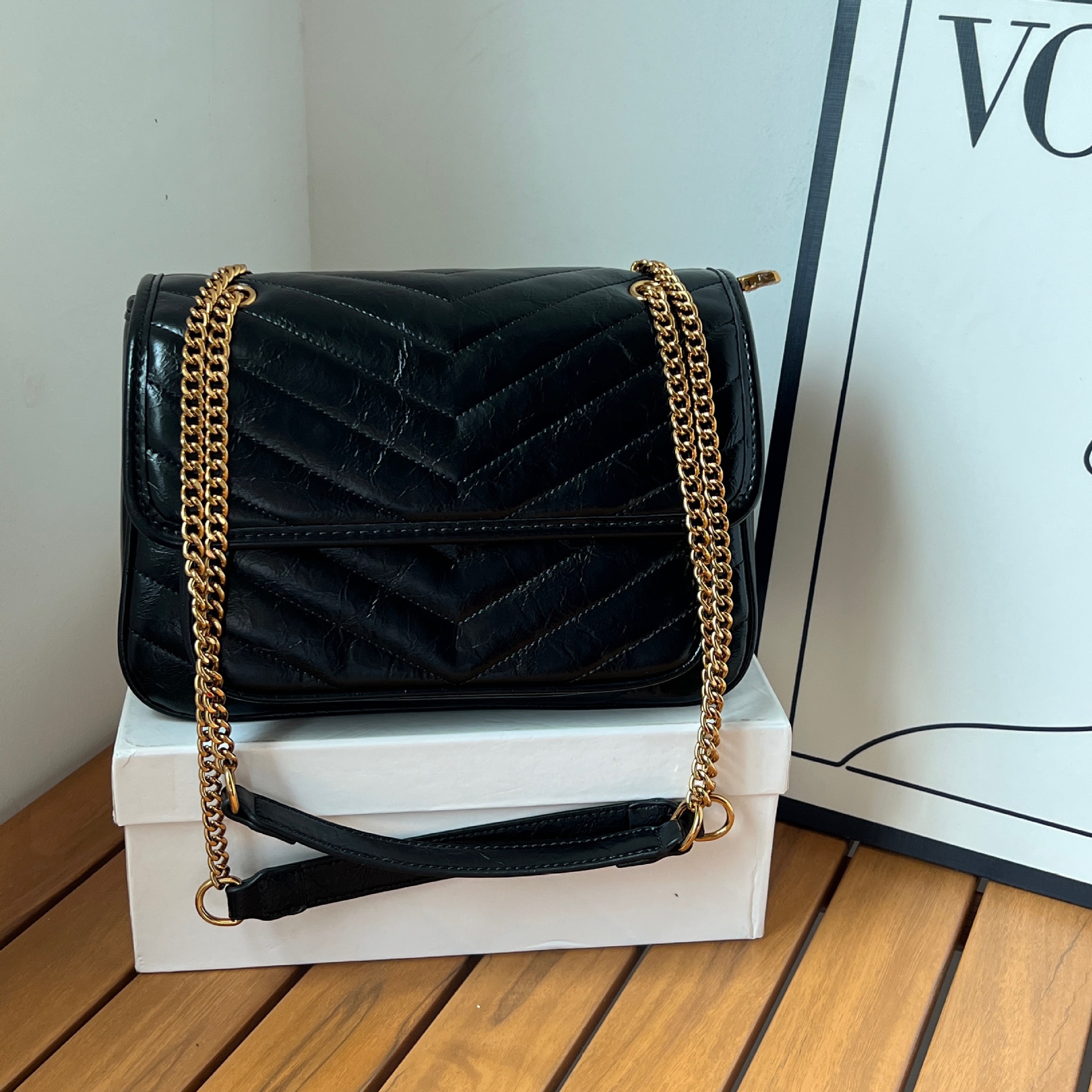 2023链条小羊皮单肩斜挎包小香风链条包-阿里巴巴