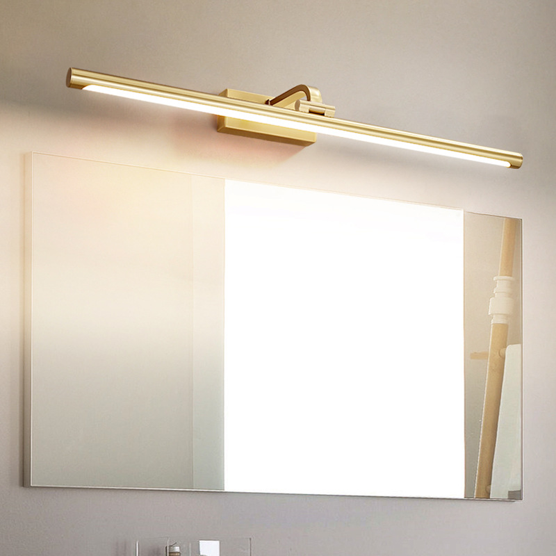 全铜轻奢北欧后现代卫生间镜前灯卧室房间梳妆台镜前灯创意简约灯