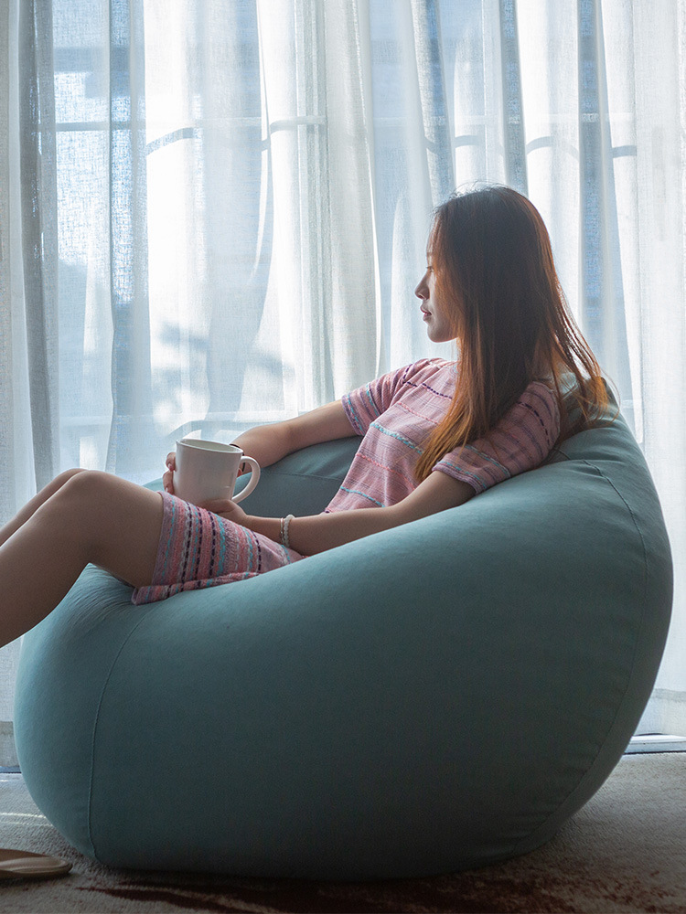 懒人沙发豆袋榻榻米小户型简易网红单人卧室阳台躺椅卧凳子椅子女
