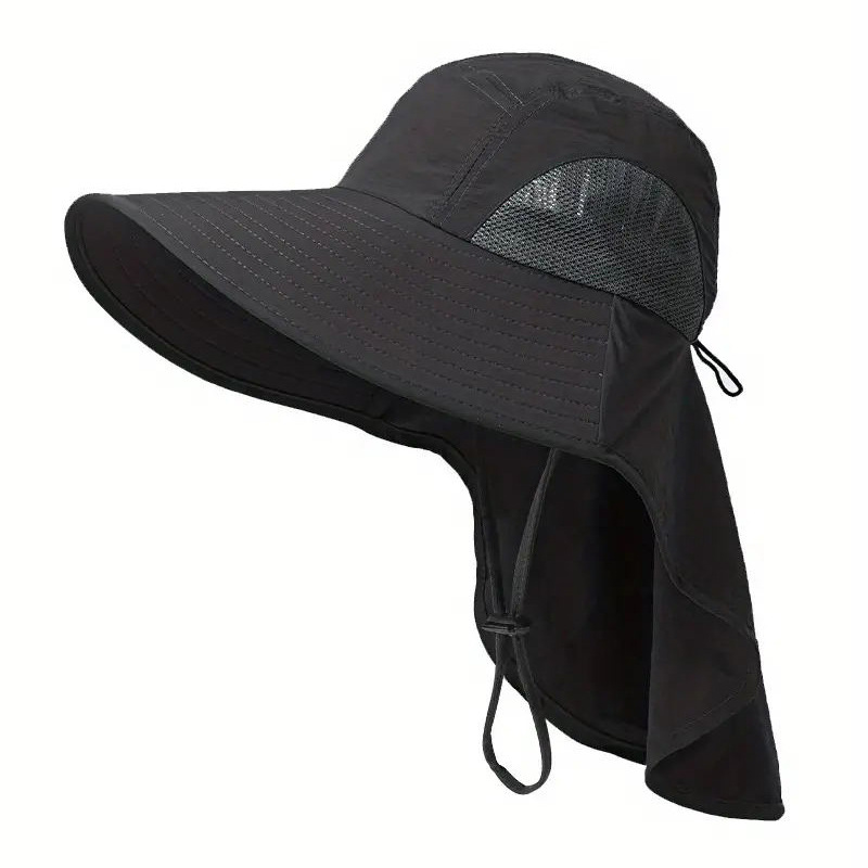 Summer Men's Sunhat Bucket Hat Fishing Hat Cross-Border Outdoor Sun Hat Amazon UV Protection Sun Hat