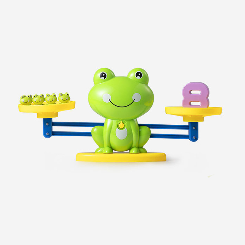 Frog Digital Balance Toy Children's Early Education Addition and Subtraction Enlightenment Mathematics Calligraphy Kindergarten Teaching Aids Educational Monkey