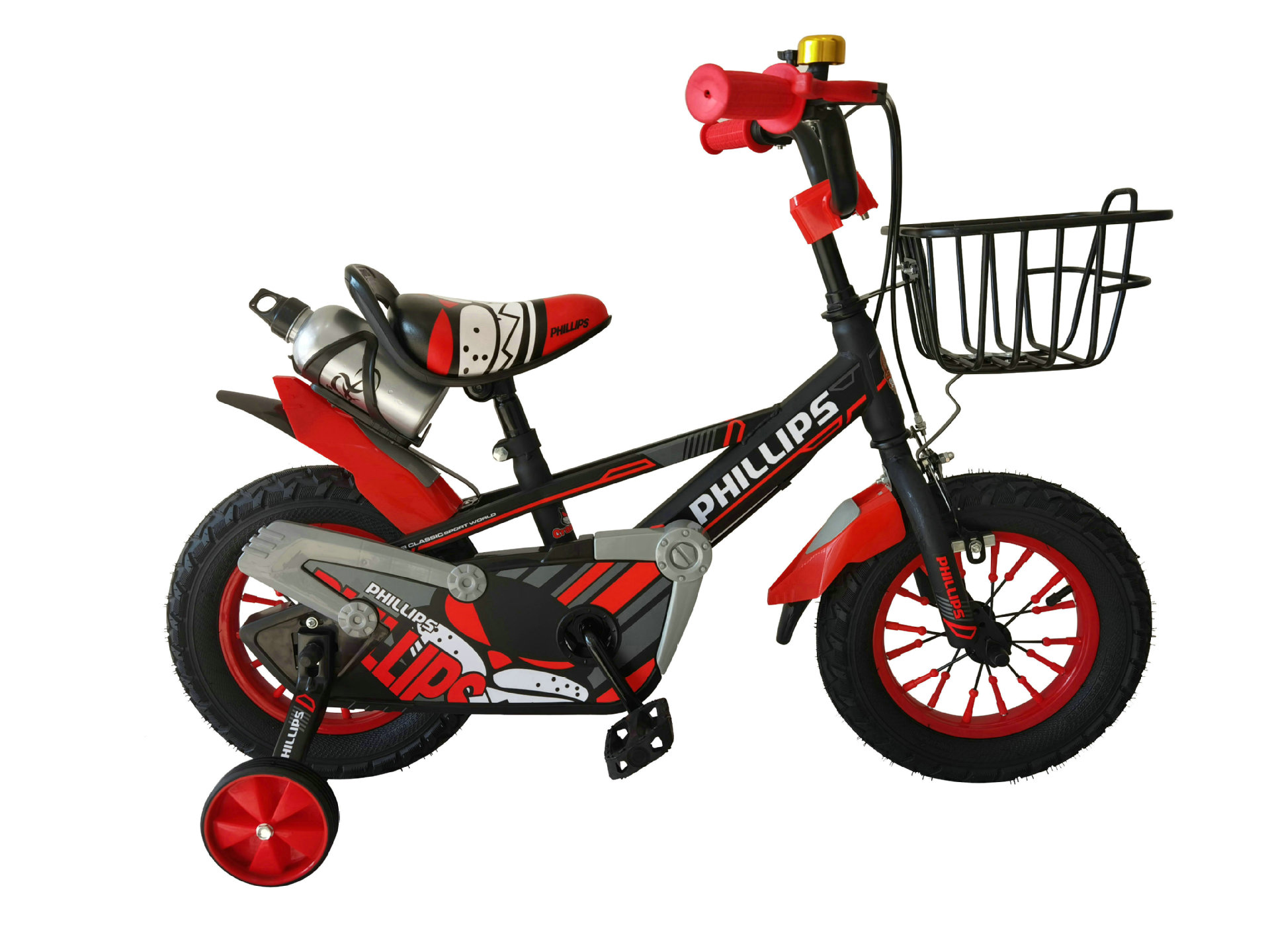 新款菲利普儿童运动山地自行车三轮四轮脚踏车儿童越野p-116单车