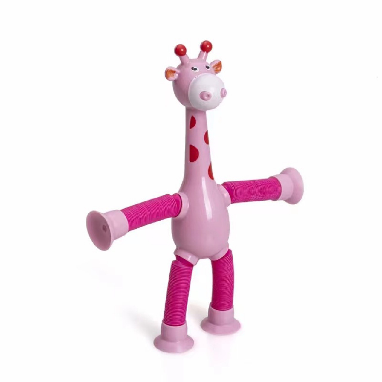 Telescopic Giraffe Toy Novelty Puzzle Pressure Relief Toy Cartoon Suction Cup Stretch Luminous Giraffe Variety of Shapes