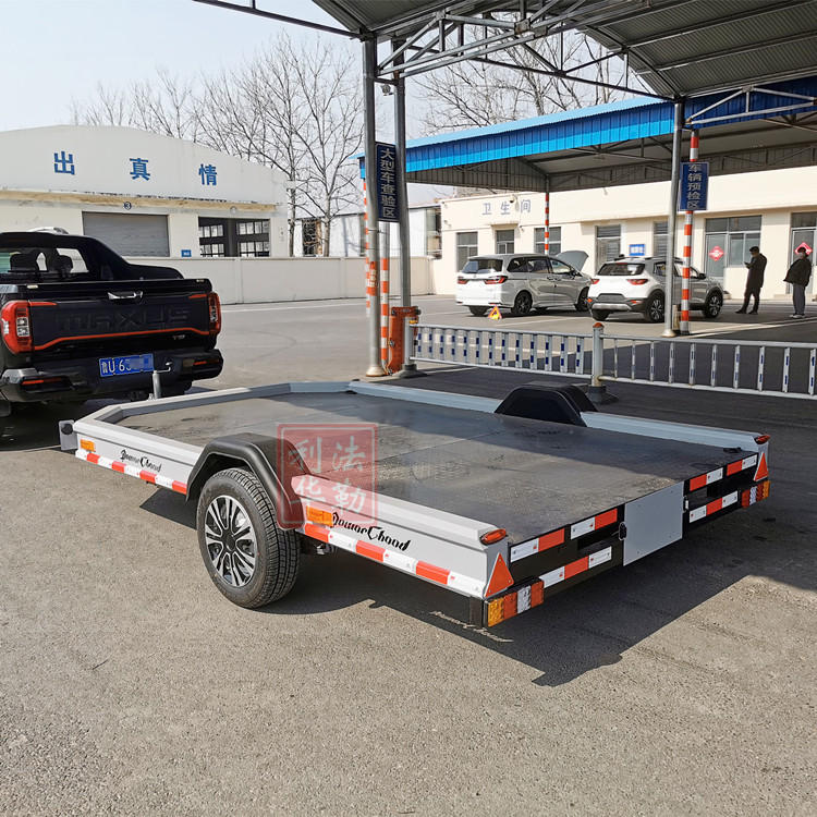 拖挂车越野车小拖车摩托车utv拖挂汽车救援后挂车挖机可上牌拖车