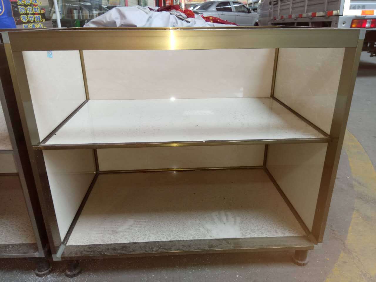 铝合金灶台框架陶瓷橱柜型材瓷砖防水整体橱柜满3米哦