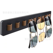 现货木制太阳镜收纳架家居壁挂式眼睛展示架木制墙壁挂眼镜支架