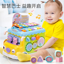 新款多功能敲琴巴士 儿童早教音乐玩具 宝宝玩具八音巴士手敲琴
