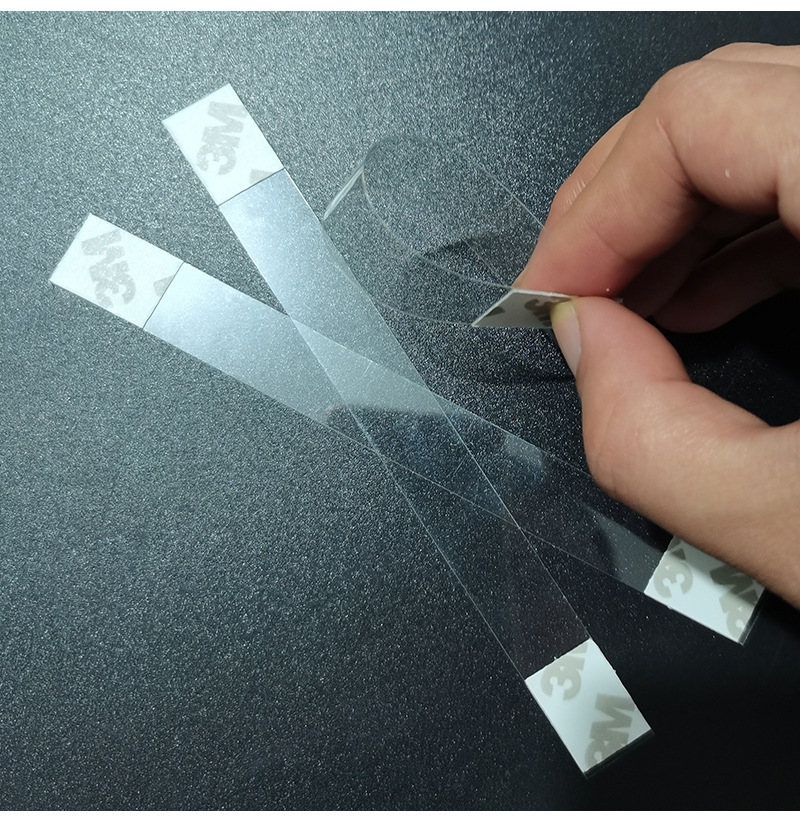 pvc透明胶条跳跳卡贴条标签卡片弹片透明条pop卡条爆炸贴防水胶片