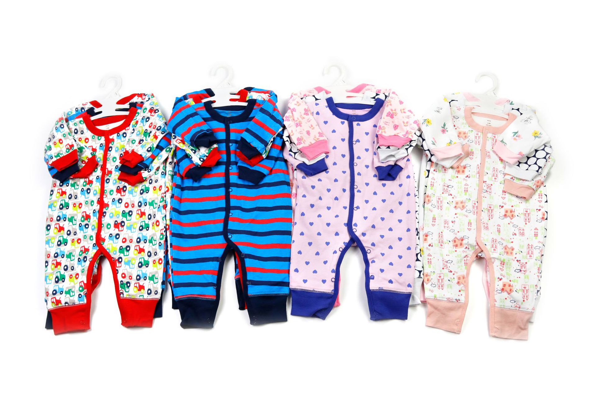 Factory in Stock Wholesale Foreign Trade Children's Wear European and American Infant Long Sleeve Jumpsuit Ins New 3-Piece Set New Spring Hot