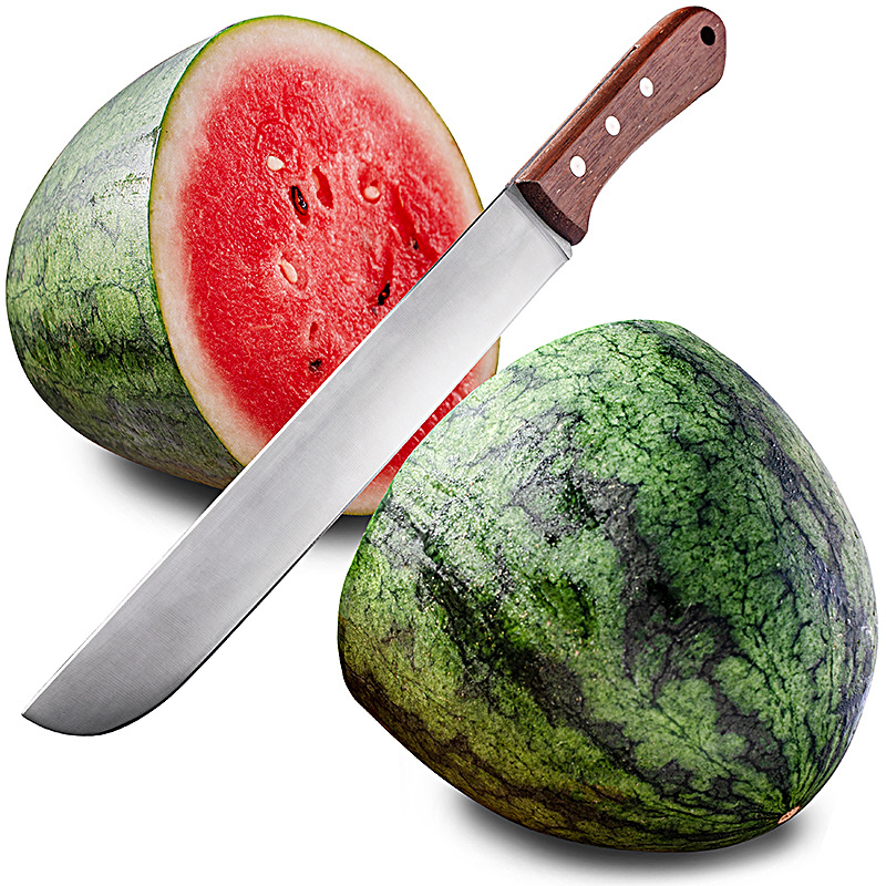 切西瓜果刀不锈钢长款水果刀大瓜割蜂蜜削烤肉削果哈密瓜跨境批发