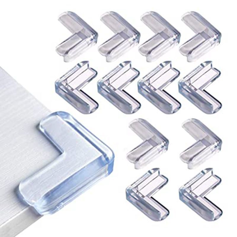 跨境零售 10片装桌角防磕角条包角边贴保护套 防磕碰桌子硅胶护角