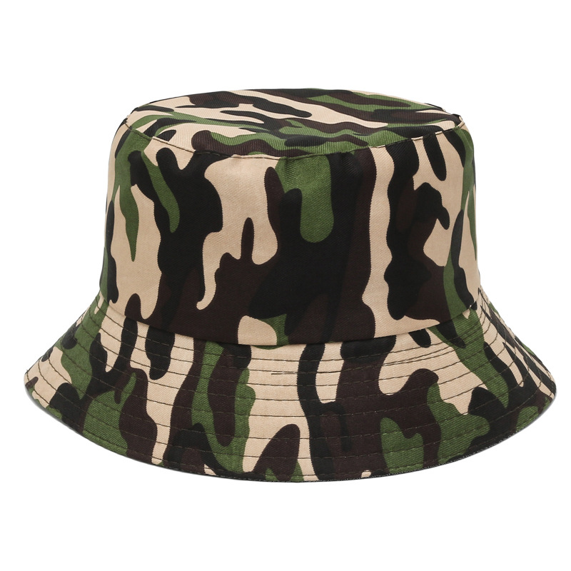 Wearing Rope Bucket Hat Middle-Aged and Elderly Hat Breathable Bucket Hat Summer Sun Hat Korean Fashion Casual Adjustable Camouflage Hat