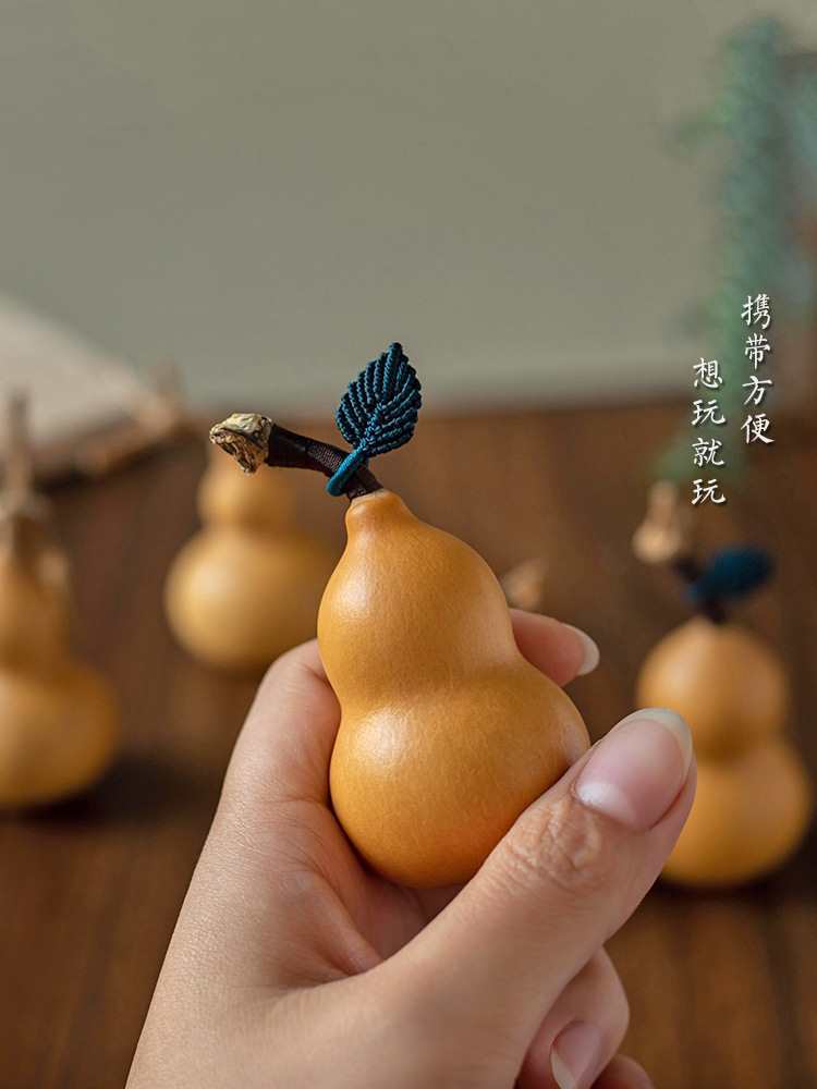 文玩小葫芦手把件带龙头手捻盘玩把玩挂件汽车家居摆件天然-阿里巴巴