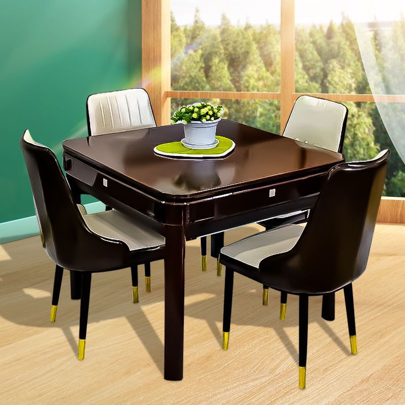 贵阳新款麻将机全自动餐桌两用四口机无声静音过山车机麻带椅子