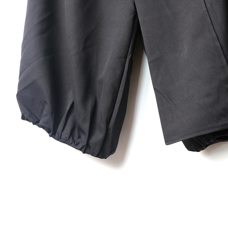 夏季日系个性简约宽松阔腿哈伦裤休闲九分束脚裤210411