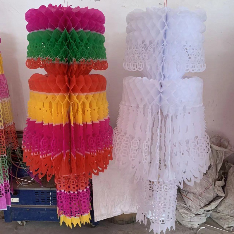 祭祀坟飘清明清明吊清明花上吊钱拷贝纸灯笼纸拉花清明上坟用品