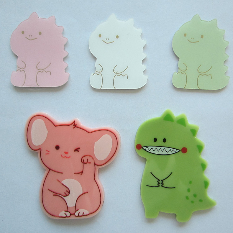 tpr趣味果冻贴pu无痕可移可水洗重复使用四色印刷卡通儿童玩具贴