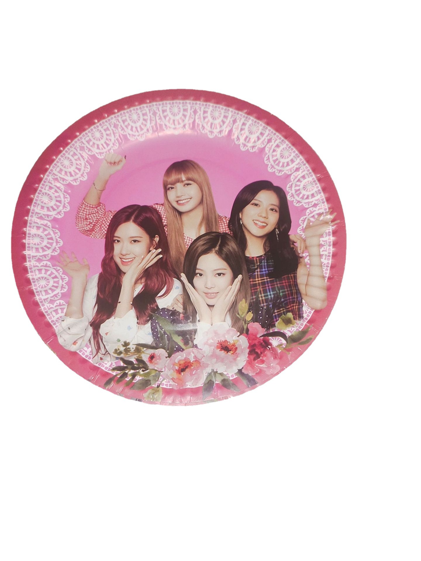 韩国女星blackpink主题生日派对装饰拉旗气球蛋糕插生日派对装饰