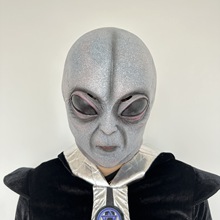 亚马逊外星人面具 万圣节恐怖僵尸面具 外星人装扮乳胶头套