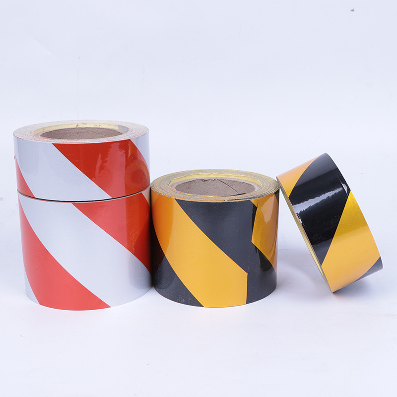 红白黑黄反光膜警示反光条反光膜贴纸车身贴用反光标识反光胶带