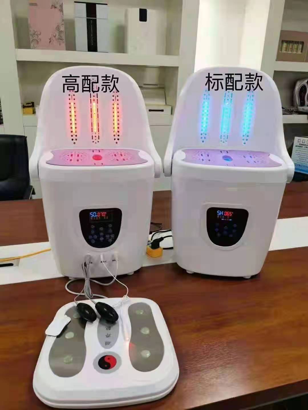 广东源头艾灸仪子午坐干湿蒸靠背红光发热坐灸仪子午坐灸仪艾灸凳